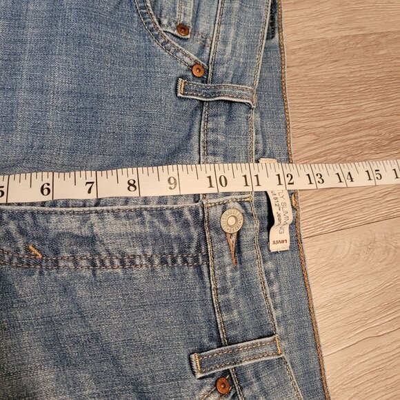 Levi's Jeans 14 S Perfectly Slimming 512 Bootcut Button Flap Medium Light Y2K - Picture 8 of 11